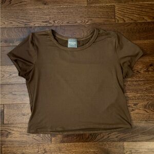 Brown baby tee